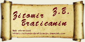 Žitomir Bratičanin vizit kartica